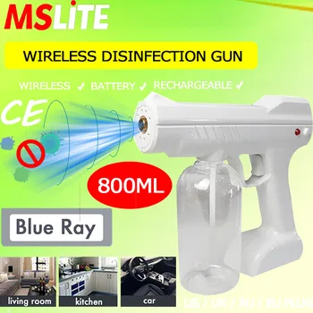 

Atomizing sanitizer machine nano mist wireless battery disinfectant sprayer gun water fog machine for home/car