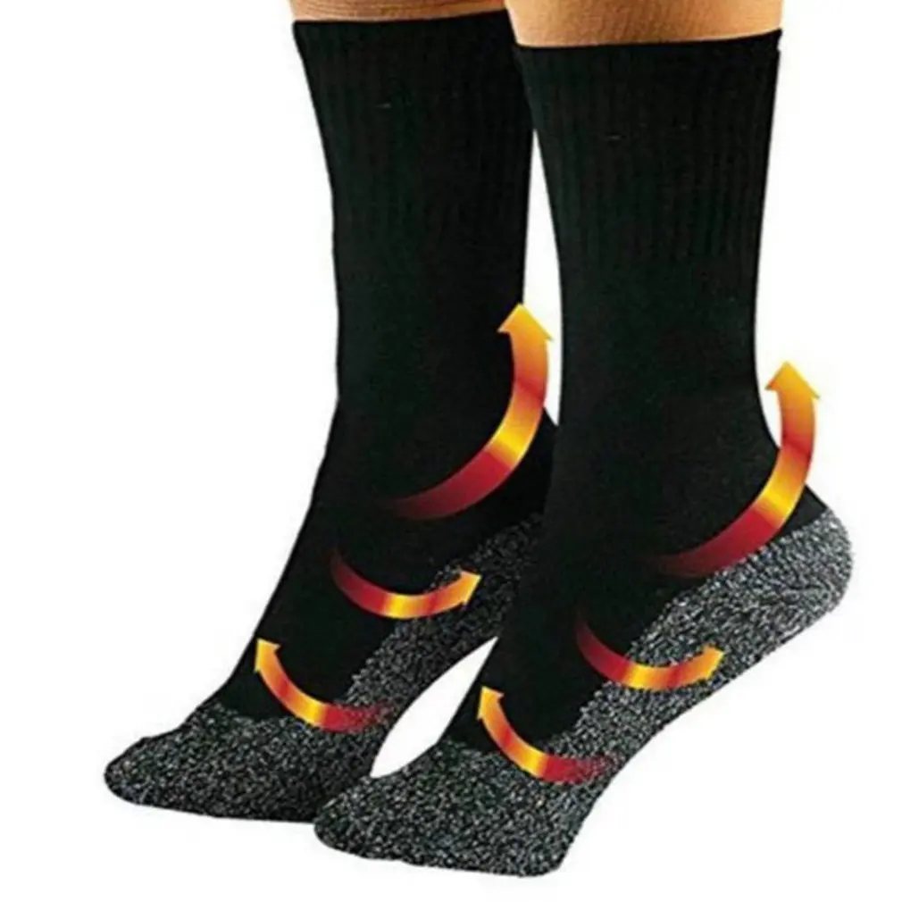 

1 pairs 35 Degrees Winter Thermal Socks Aluminized Fibers Thicken Super Soft Unique Ultimate Comfort Socks Keep Foot Warm