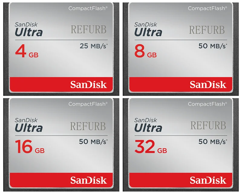 Sandisk CF Memory Card 32GB 16GB 8GB 50MB/s 25MB/S Ultra 32G 16G 8G Compact Flash for Digital