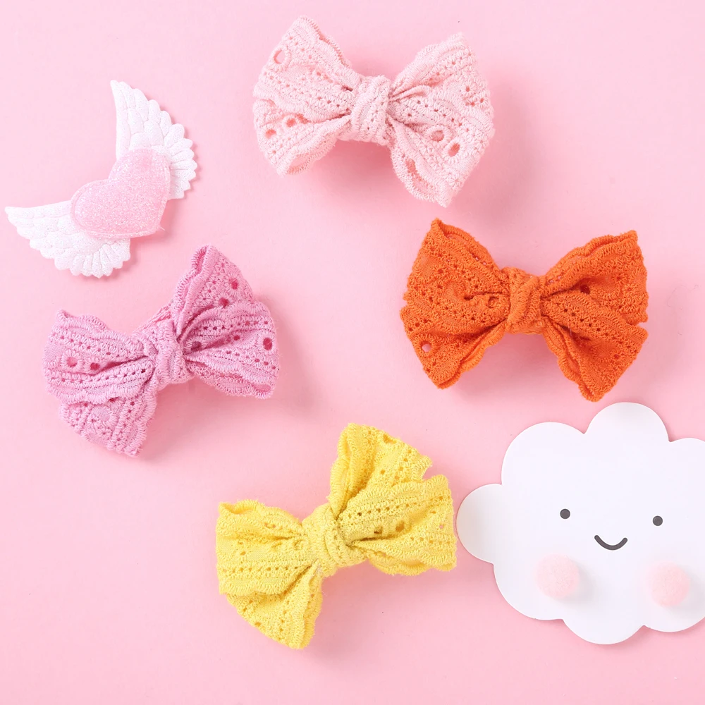 1 Uds. Clip de pelo bonito para niños para niñas. Horquillas con moño de lazo. Cubierta completa. Clips de Color caramelo. Regalos accesorios para el pelo para bebés.