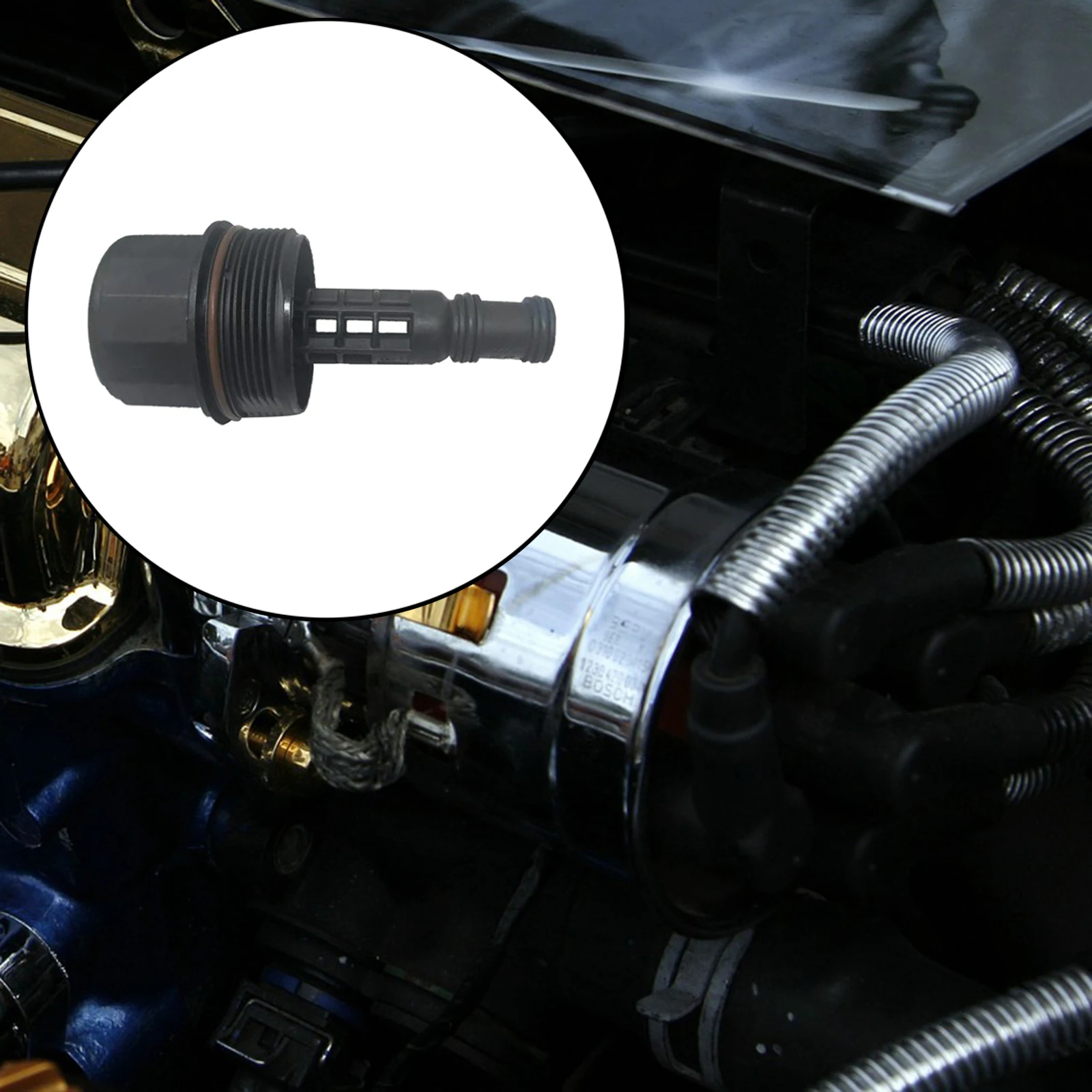 2721800038 Engine Oil Filter Housing Caps For Mercedes W164 W203 W211