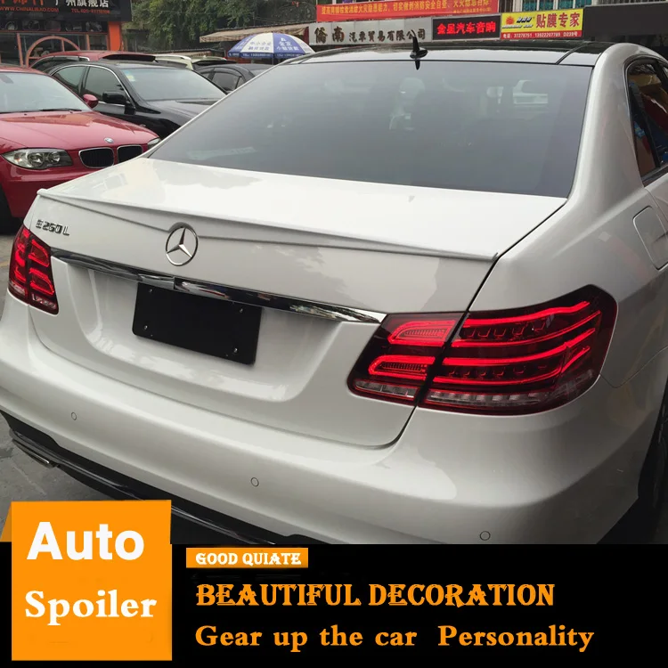 Для 2008-2015 Mercedes-Benz W212 E260L E200L 300 спойлер спортивный ABS Материал заднее крыло