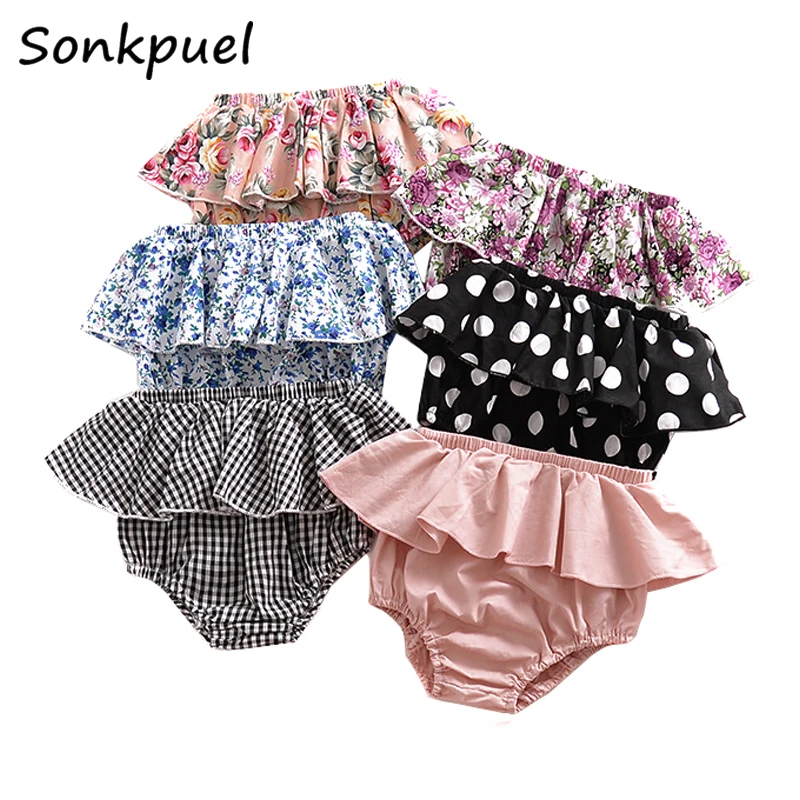 Bloomers Panties Diaper-Cover Girl Shorts Bottoms Ruffles Toddler Newborn Baby-Girls