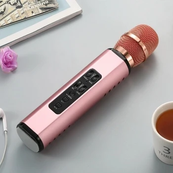 

K6 Wireless Microphone Karaokes Player Recording Singing Microphone BT4.1 Speaker Portable Microphone for Android Smart Phone PC