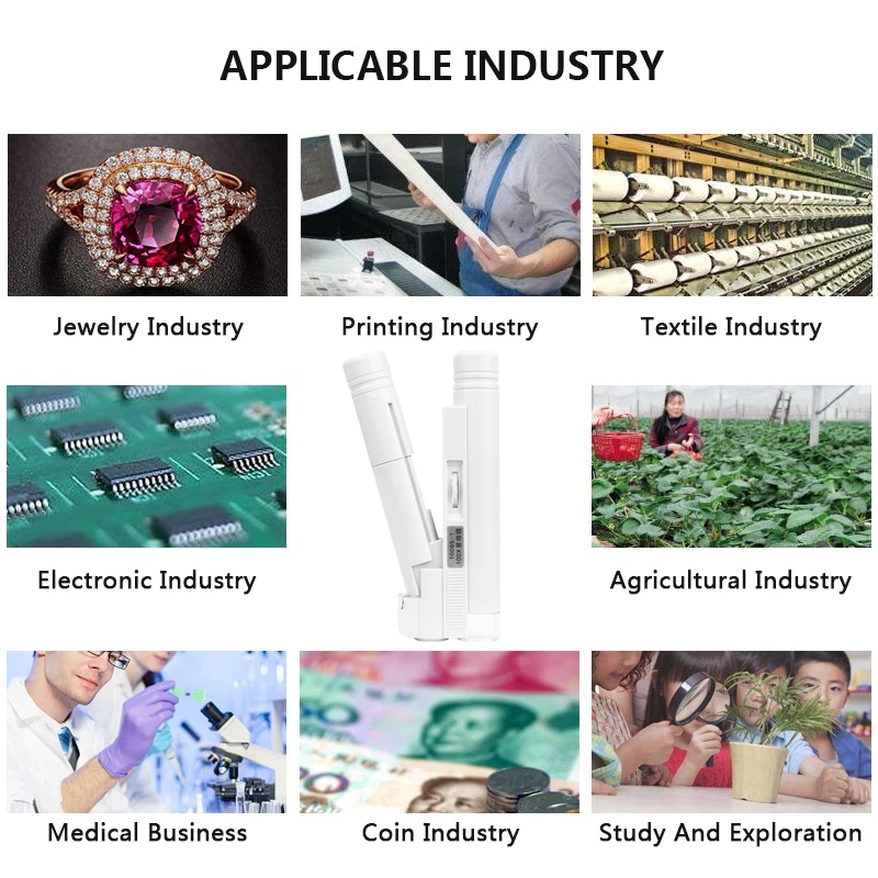 Мини ювелирный 100x светодиодный светильник Карманный микроскоп Ювелирная Лупа Стекло 100 раз двойная трубка светодиодный микроскоп