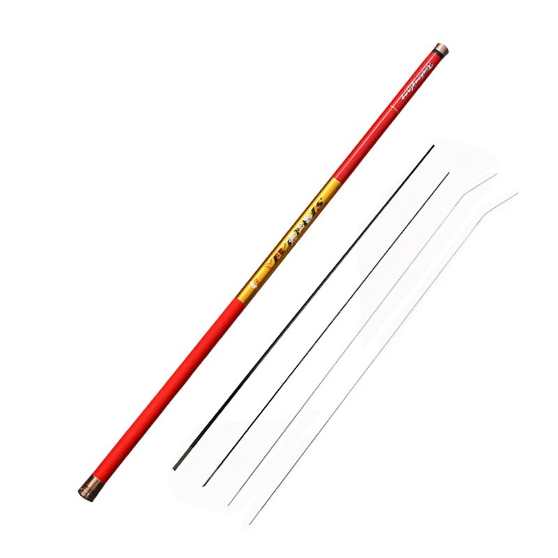 

8M 9M 10M 11M 12M 13M Overlength Carp Fishing Pole Stream Hand Rod Telescopic Fishing Rod Carbon Fishing Tackle Spare 4 tip J207