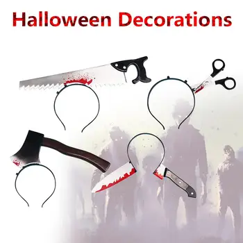 

Halloween Horror Hair Bands Zombie Headbands Halloween Decorations For Party Cosplay Halloween Headbands Props In Stock