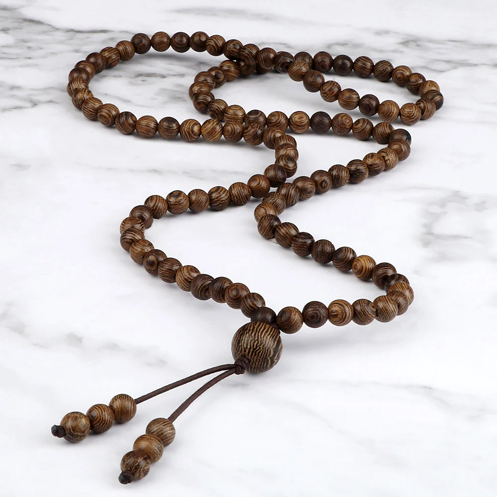 Women Yoga 108 Beads Bracelet Necklace Men Natural Wood Prayer Beaded Bracelet Fashion Buddhist Buddha Friendship Jewelry Gift