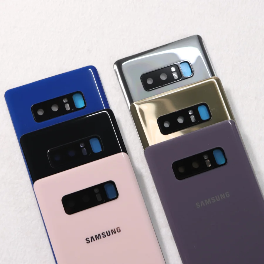 SAMSUNG Galaxy Note 8 N950 N950F N9500 SM-N950F запасная задняя крышка батарейного отсека+ стекло для камеры note8
