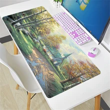 

Painting Wallpaper Mouse Pad ковер Kawaii Gaming Accessories PC Computer Keyboard Gamer Desk Mat alfombrilla xxl LOL Mousepad