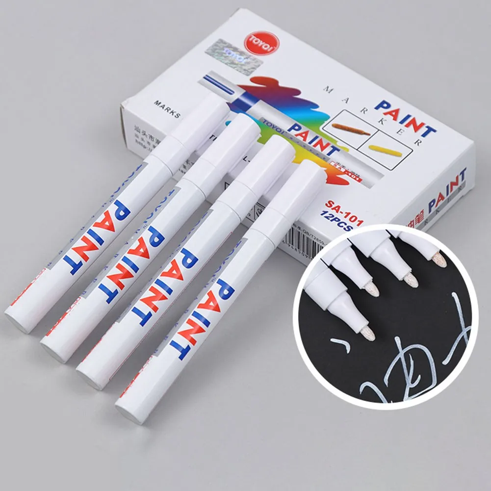 Car Repair Tools Kit Marker Pen Car Paint Repair Pen Accessories Color Pencil Paint Pen Permanent Scratch Tire Car Scratches