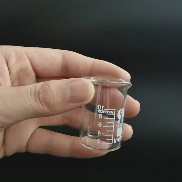 4Db Új 5/10/25/50 Ml Pyrex Glass Beaker Borosilicate Gg-17 Fokozatos Főzőpoharak - Image 4