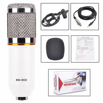 

BM 800 Studio Professional MicrophoneCondenser Sound Recording Microphone With Shock Mount KTV Karaoke Mic