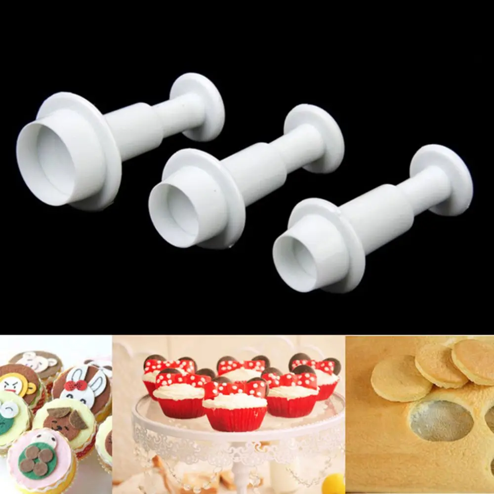 Лидер продаж; Новинка; 3 шт./компл. Мини милый круглый кулон покрытый Fondant(сахарная) в комплекте набор форм для украшения десертов печенье Плунжер для пасты резак декоративная форма для выпечки инструмент вечерние поставки