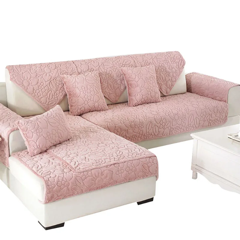 Pink Лидер продаж, чехол для дивана, не скатывается, чехол для дивана, для питомца, собаки, детский коврик, фланелевый, полиэстер, двусторонний, чехлы для дивана, протектор для гостиной - Цвет: Pink