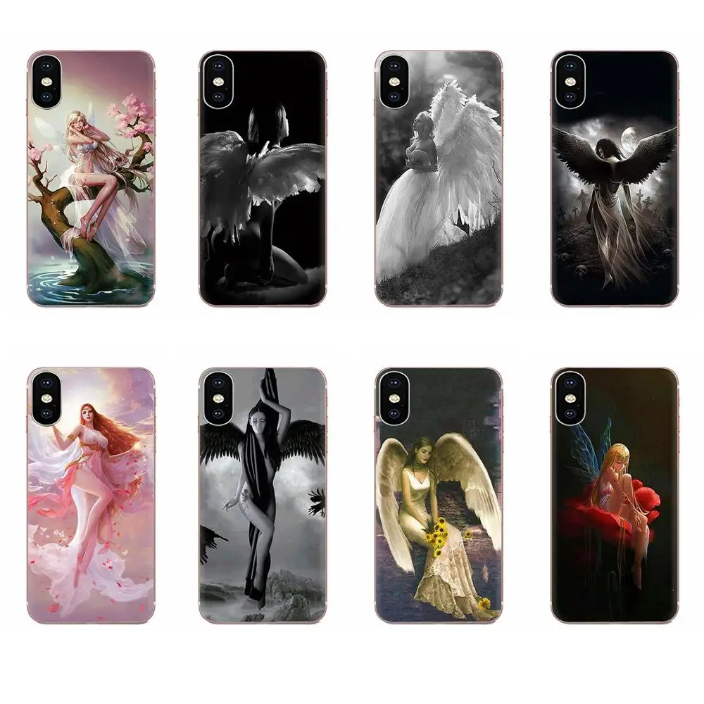 Мягкий защитный чехол для Galaxy Grand A3 A5 A7 A8 A9 A9S On5 On7 Plus Pro Star 2015 2016 2017 2018 Black Angel By Selenada |