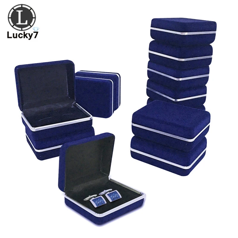 30pcs/lot Cufflinks Storage Box Case Cufflinks Link Display Box Holder Classic Fashion Gift Box Menswear Man Gift Box