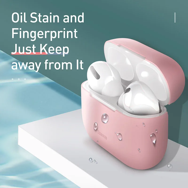 Baseus силиконовый чехол для Airpods Pro Беспроводной Bluetooth наушники чехол для Airpods Pro Чехол Крышка