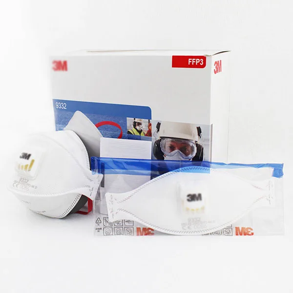 

10 PCS 20pcs 50pcs Mask Genuine 9332 protective masks for men and women against dust and haze PM2.5 masks 9334CN + FFP3 level