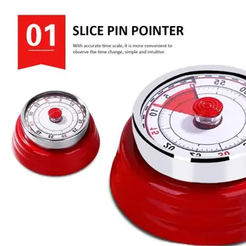 

Kitchen Timer Electromagnetic Mechanical Cooking Countdown Time Cooking Fitness Fitness Learning Stopwatch Magnet Strong Suction
