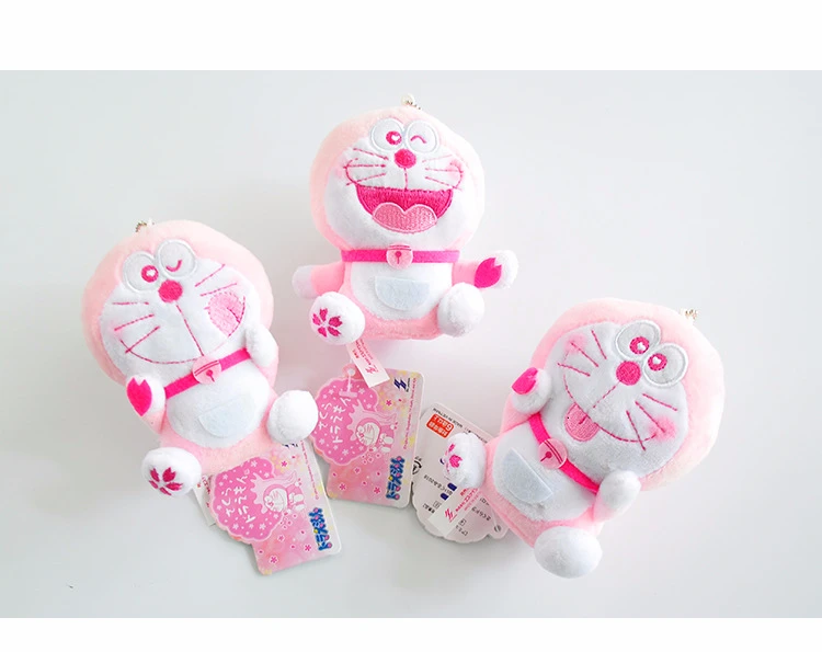 Kawaii 10 см брелок Дораэмон игрушка кошка кукла стоять по мне сумка кулон плюшевая