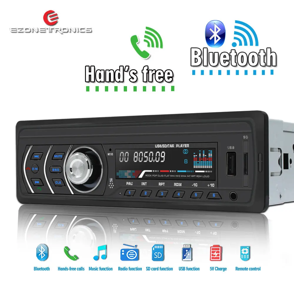 Ezonetronics однодиновый автомобильный радиоприемник стерео 12 В mp3-плеер с