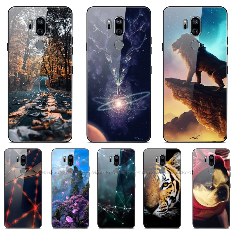 Чехол для LG G7 противоударный чехол из закаленного стекла g7 plus силиконовый