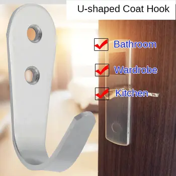 

Clothes Towel Hos 304 StainlessSteel Bathroom Kitchen Wall Mounted Strong Stick Storage Rack Bag Key Holder Pot Shovel Hanger