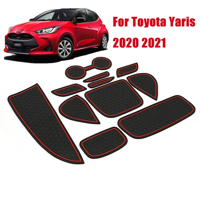 Anti Slip Gate Slot Cup Mat Door Groove Mats For Toyota Yaris 2020 2021 Japan Model Ksp210 Mxpa1 Mxph1 Accessory Rubber Coaster Interior Mouldings Aliexpress Toyota Highlander 2022 Non-Slip Door Gate Slot Mats Cup Mat S