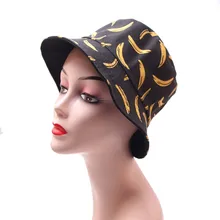 Уличная Панама для взрослых, унисекс, солнцезащитные шапки, модные, с принтом банана, для улицы, солнцезащитные шляпы для путешествий, для женщин и мужчин, Повседневная шапка-ведро