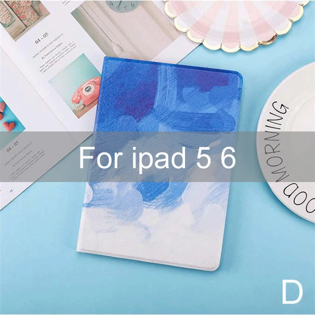 Essidi картина Тонкий чехол для IPad 2, 3, 4 5 6 китайский стиль PU Кожаный противоударный чехол для IPad 2, 3, 4 5 6 умный рукав - Цвет: For ipad 5 6