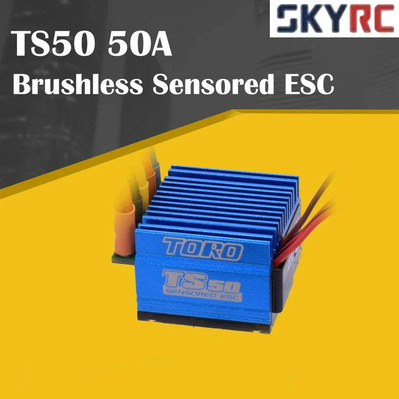 

SkyRC TS50 50A Brushless Sensored ESC with 6V/2A BEC Support Sensor Sensorless Brushless Motor for 1/10 Touring Car and Buggy