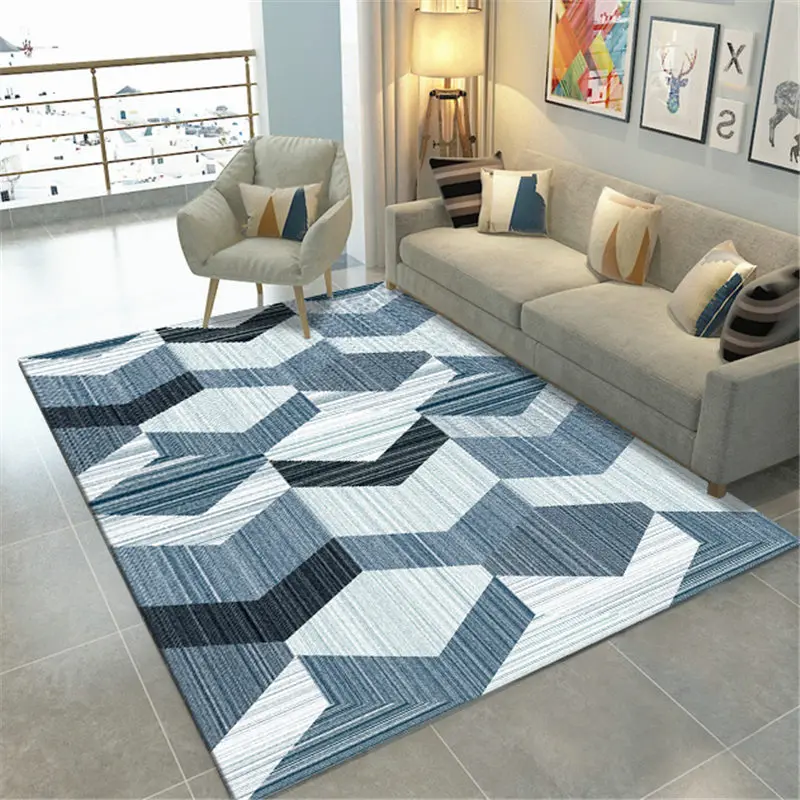 3d floor mats home creative stereo Nordic minimalist modern geometric carpet living room tea table bedroom carpet full shop - Цвет: 17