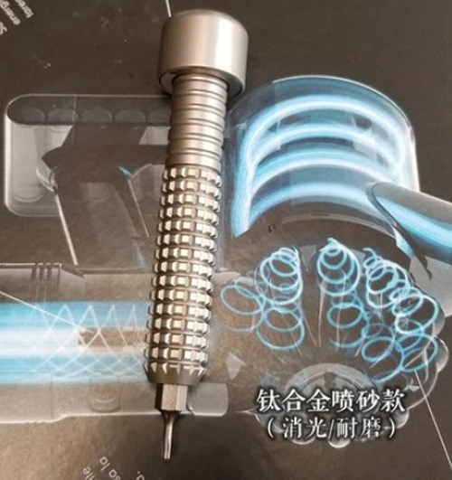 Titanium borax A171 ручной титановый сплав EDC титановая лошадь Пальмовая отвертка конус многофункциональная отвертка с 6mmS2 пакетом - Цвет: Titanium borax