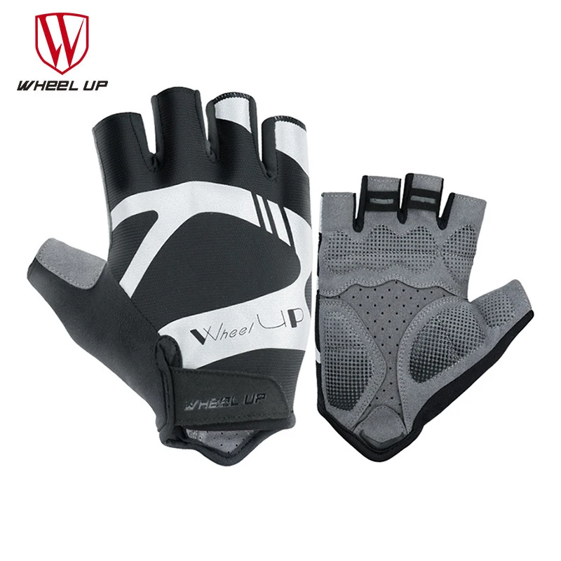 

WHEEL UP Breathable Cycling Gloves Half Finger Fitness Gloves Men Fishing Gloves Damping Bicycle Gloves Non-slip Bike Gloves