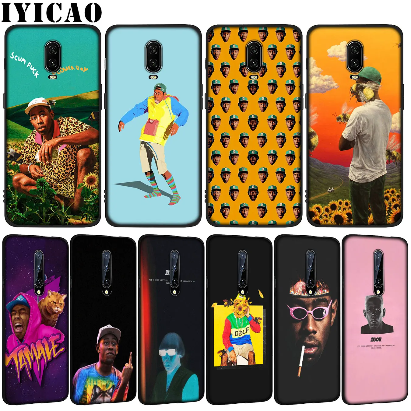 Tyler the Creator Soft TPU Black Silicone Phone Case for OnePlus 7T 7 Pro 6 6T 5 5T One Plus 7Pro Cover | Мобильные телефоны и
