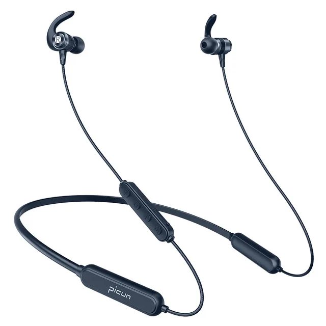 blue Picun H18X Bluetooth наушники IPX7 водонепроницаемый, для занятий спортом, для пробежки беспроводная гарнитура Магнитный дизайн шейные наушники fone de ouvido - Цвет: blue