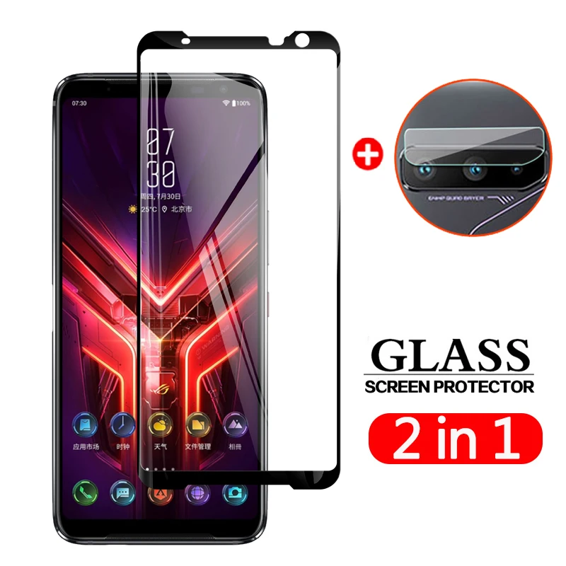 Защитная пленка для объектива камеры 2 в 1 закаленное стекло Asus ROG Phone 5 5s Pro 3 Phone3