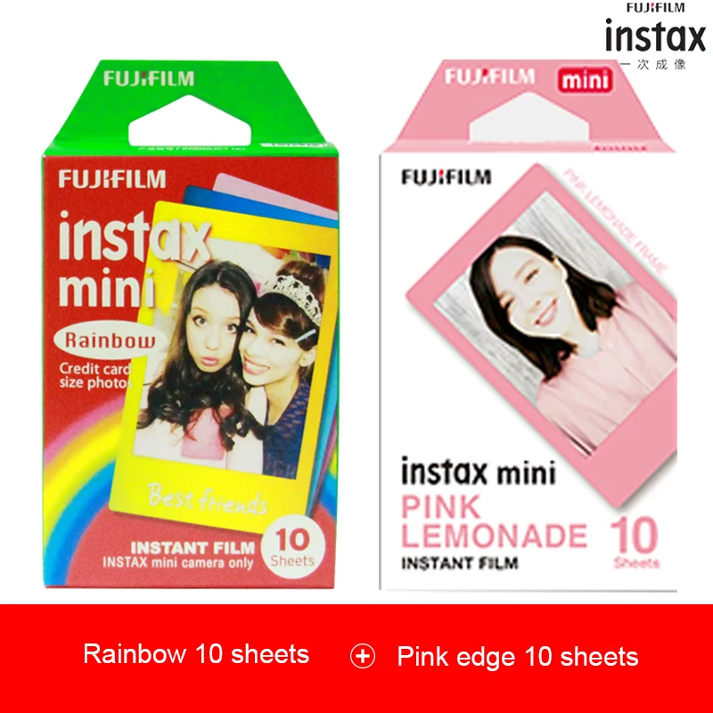 Bundle 6 10 листов, 3 дюйма, фотобумага fuji instax mini, модная Радужная фотобумага fujifilm instax mini серии, фотобумага для моментальной камеры mini - Цвет: Bundle 6
