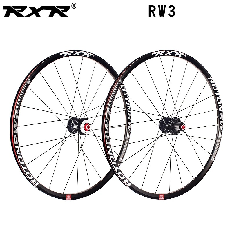 RXR 2" 24 Отверстия rw3 дисковый тормоз колеса для горного велосипеда QR ступицы MTB велосипеда 7/11 скорости колеса из сплава передние 2 задние 5 подшипники