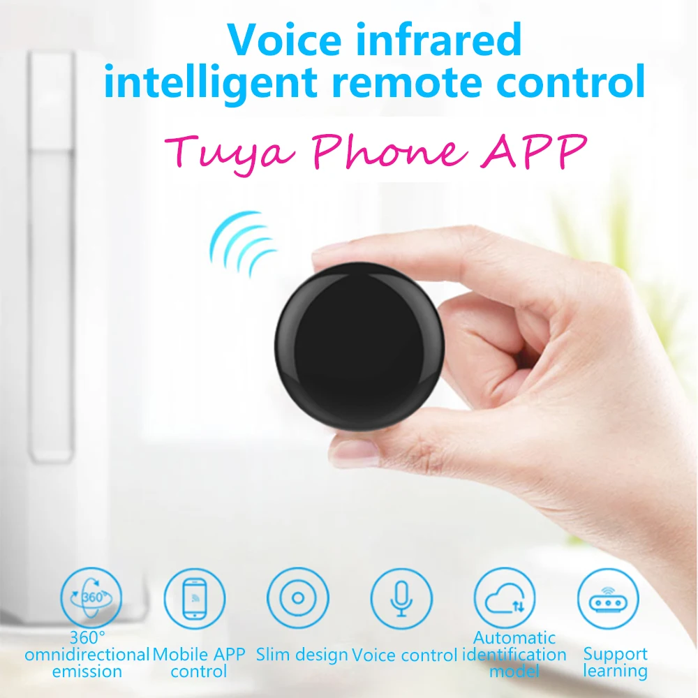 Wifi Tuya пульт дистанционного управления Alexa Wifi-IR Smart Life IR беспроводной ТВ Универсальный пульт дистанционного управления голосовое обучение пульт дистанционного управления tv IP tv