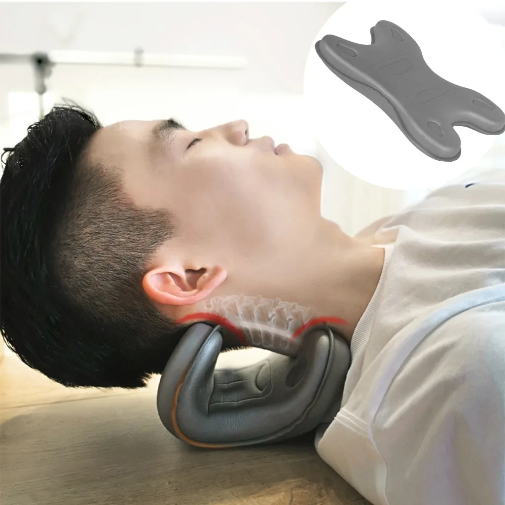 

Neck Head Shoulder Relaxer Pain Relief Support Cervical Stretch Traction Pillow Correction Pain Stress Relief Neck Stretcher#R20
