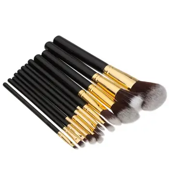 

Professional 12 Pcs Makeup Cosmetic Blush Brush Eyebrow Foundation Powder Brushes Set For Face Make Up Beauty Essentials Hot