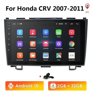 

9"Touch Screen Android 10 Car GPS Navigation Radio For Honda CRV 2007-2011 4G WIFI BT DAB+ FM USB OBD SWC DVR SWC with MAPS