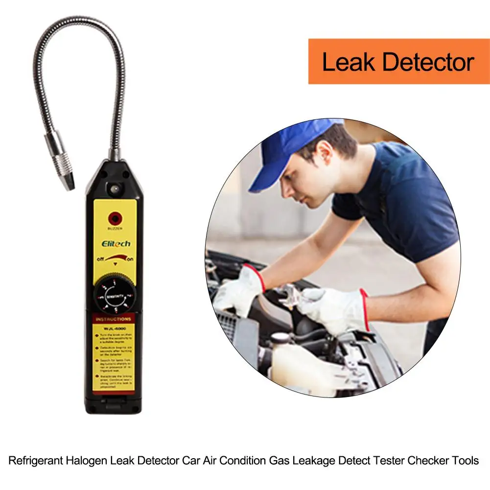 

Freon Leak Detector Halogen Refrigerant Gas Leakage Tester Air Condition Tools R22 R134A CFC HCFC HFCs