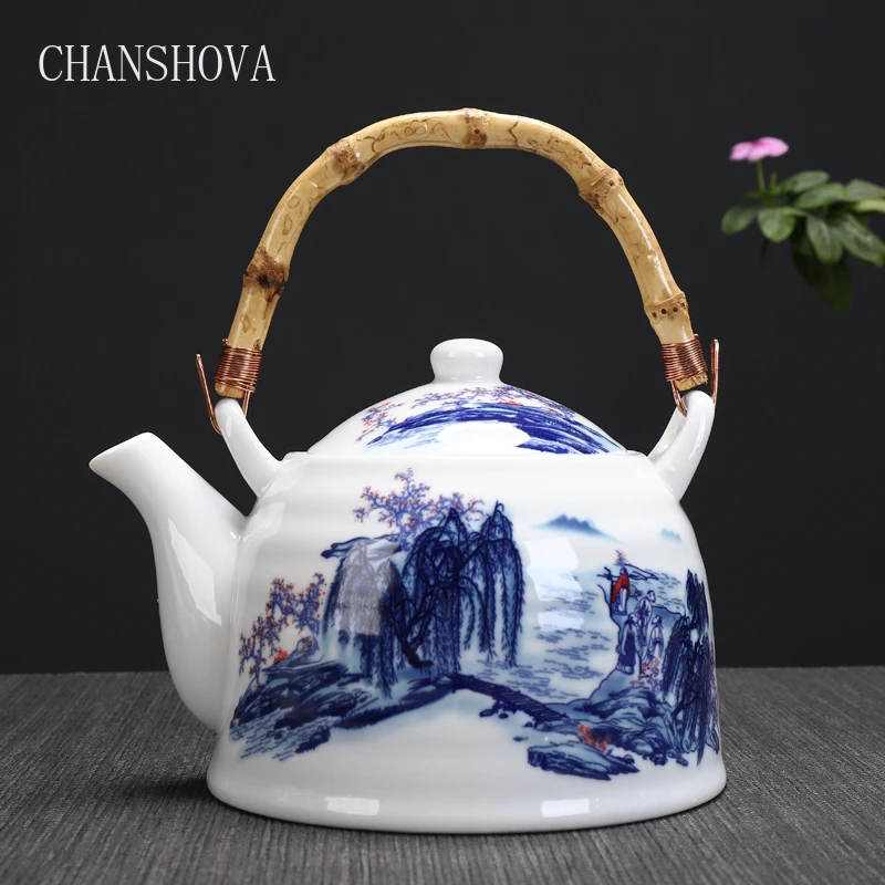 Oriental Teapot China Teapot Antique Teapot Bamboo Teapot