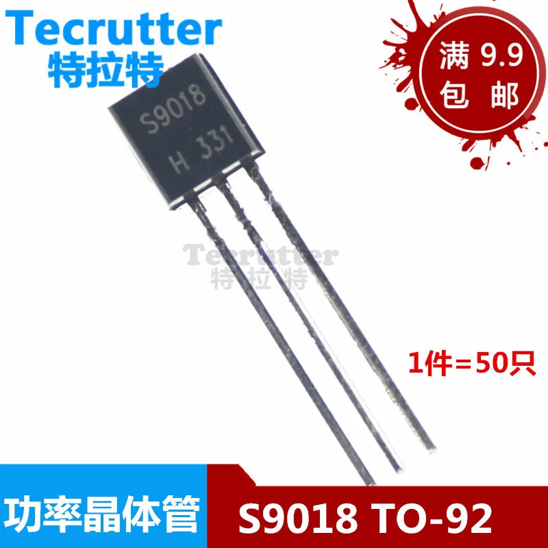 100pcs/lot Original New S9018 9018 Triode Transistor To-92 ...