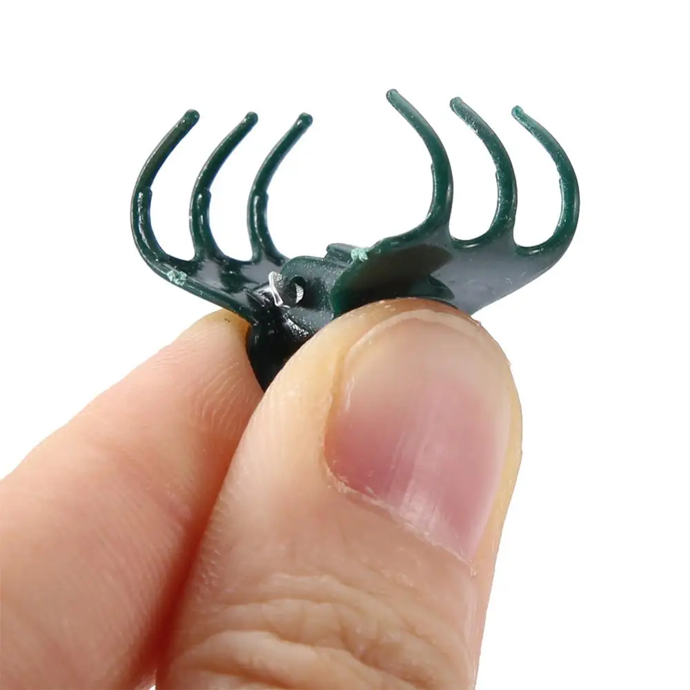 Plastic Plant Supports Plant Clips Plastic Plant Clips Plant Stem Support 100PCS Mini Plant Clips Garden Flower Plant Support for Orchid Daisy Stems support flower to grow in good condition