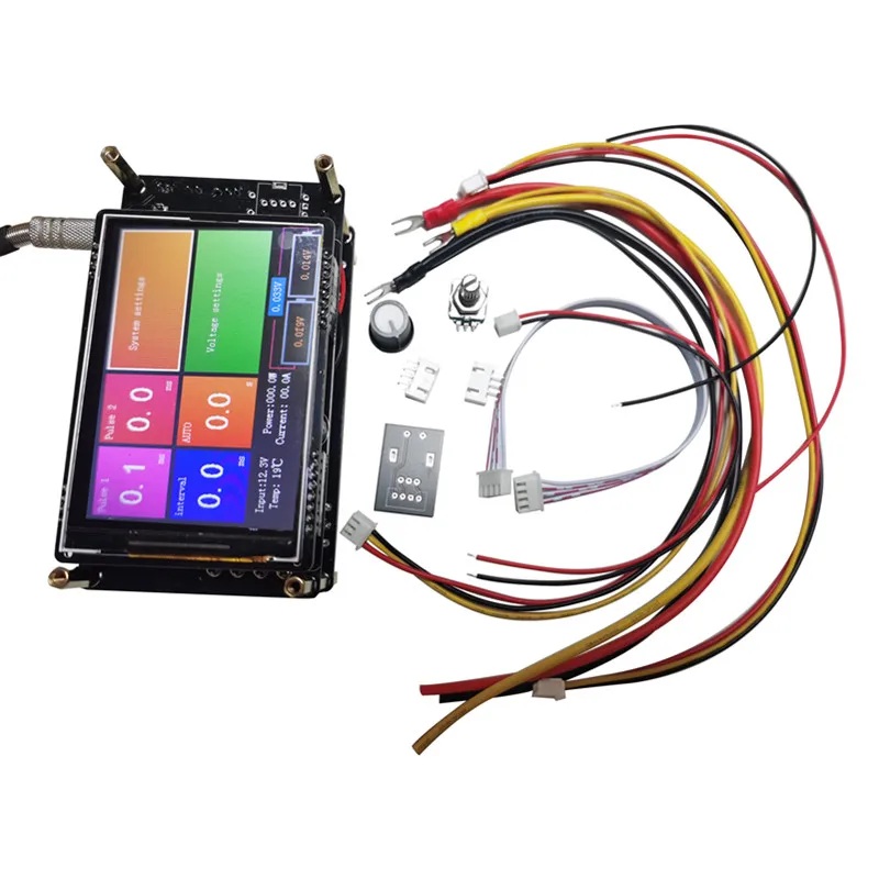 High-power screen 7Y320 energy storage pneumatic function spot welding machine control board kit 18650 butt welder 3