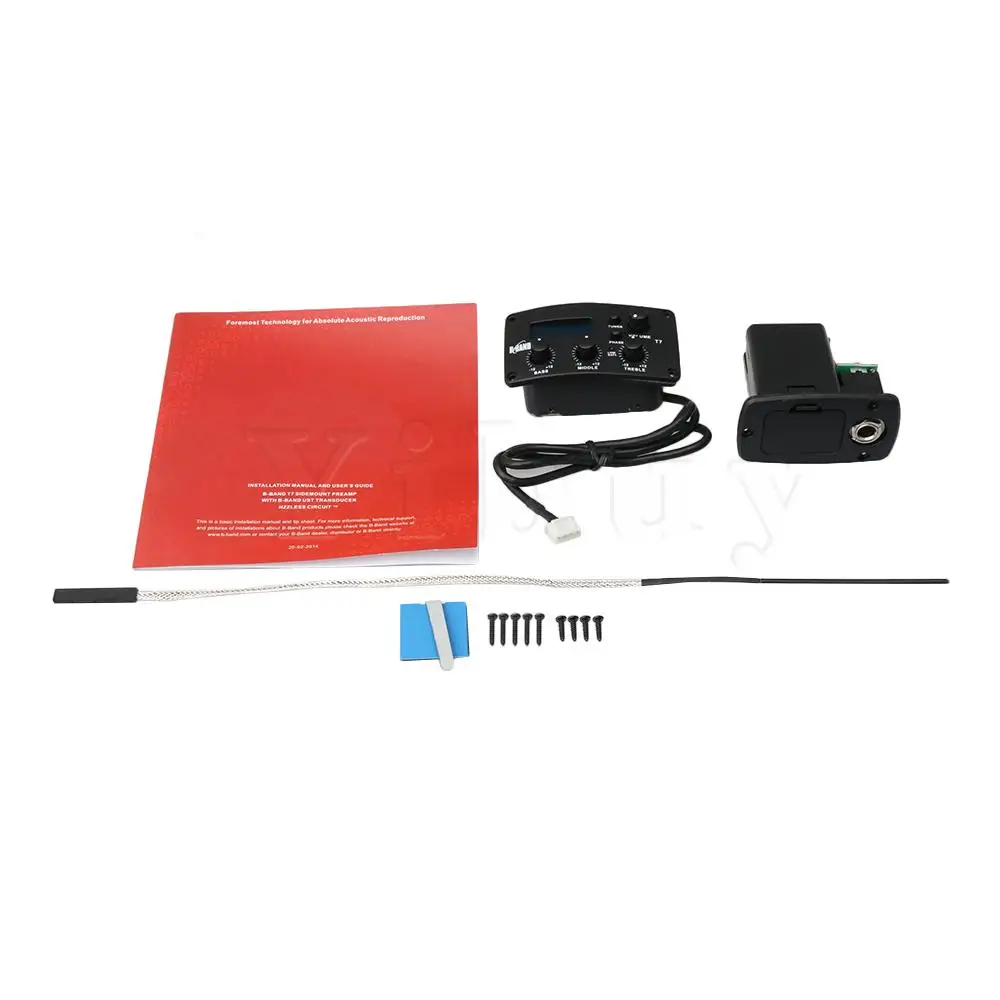 

Black Metal Classical Acoustic Guitar Pickup 3 Section T7C Adjustment